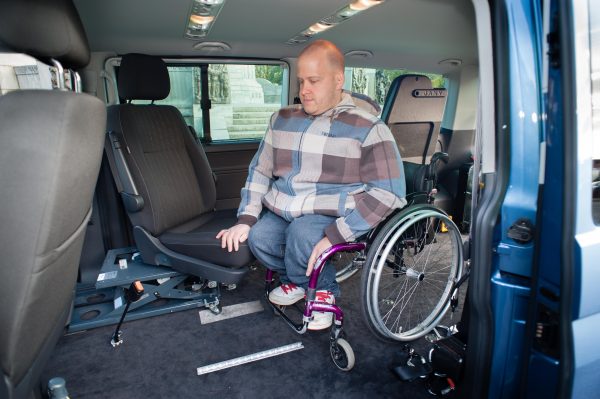 Lewis Reed Group | British Supplier of WAVs | Volkswagen T6.1 Shuttle SE LWB wheelchair to driver's seat